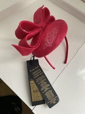 Phase Eight Lipstick Pink pill box Fascinator/headband/hat for Special Occasions