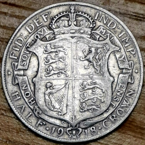 1918 king george half - 1918, v