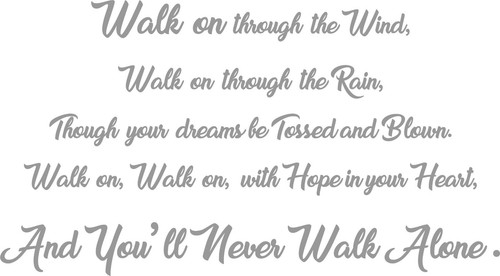 Liverpool never walk alone - walk,