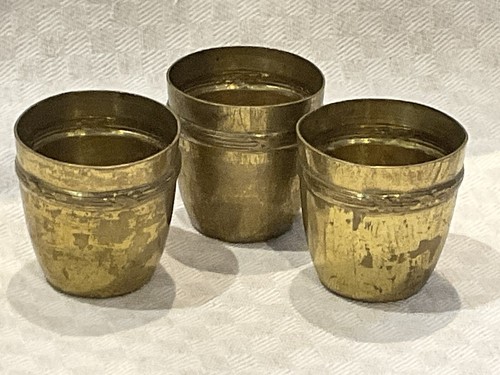 Vintage shot cups - vintage, copper