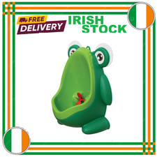 Baby Potty Fun Green Frog Boy Training Urinal With Arms Toddler Toilet Trainer