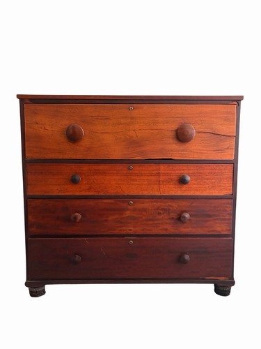 Antique mahogany secretaire - mahogany,