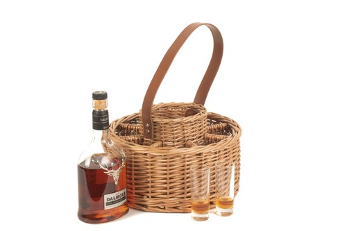 Round wicker whisky - round,