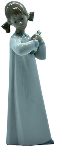 Lladro figurine girl with - figurine, "girl