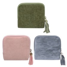 Travel Jewelry Pouch Velvet Jewelry Organizer Storage Bag with Zipper advantage