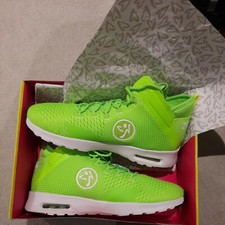 ZUMBA SHOES/TRAINERS - AIR FUNK GREEN - SIZE UK 10.5, US 13 (EUR 45) - BRAND NEW