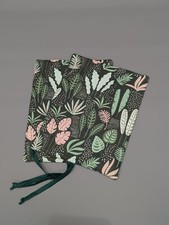 Pair of Rayburn 200 300 400 Hob Lid Mat Pad Hob Cover Green Leaves  Olive Green 