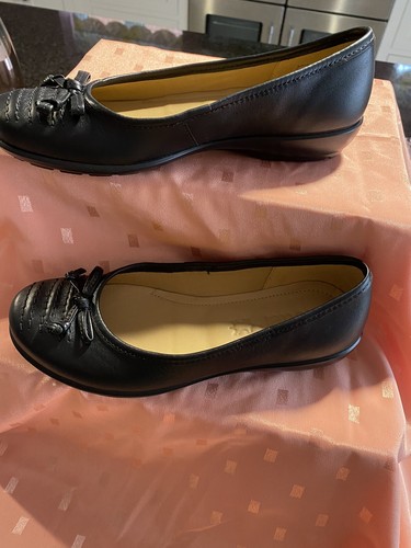 Hotter leather ballerina shoe - ,
