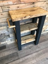 Rustic reclaimed Breakfast Bar/ Butchers Block Side Table/ kitchen Island