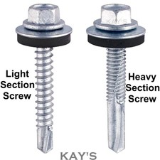 SELF DRILLING TEK SCREWS WITH