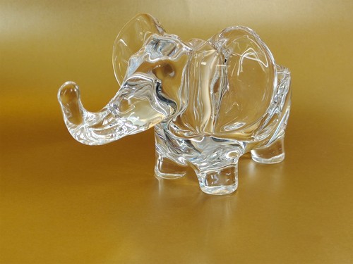 Glass elephant jewellery ring - glass,