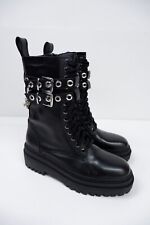 Zara New Black Leather Biker