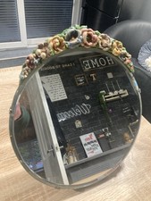 vintage barbola mirror 12” Diameter