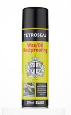 Tetroseal Wax Oil Black Car Body Underseal Shutz Aerosol Sealant Spray 500ml