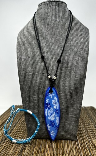 Handmade blue surfboard - handmade,