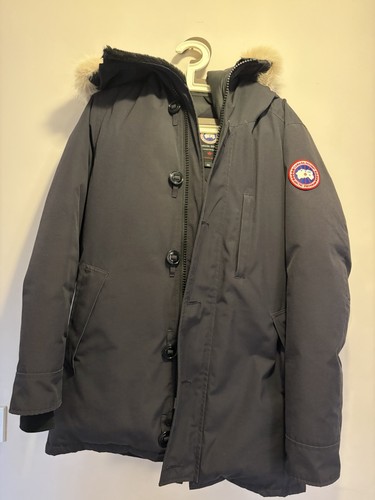Canada goose black fur hooded - goose,