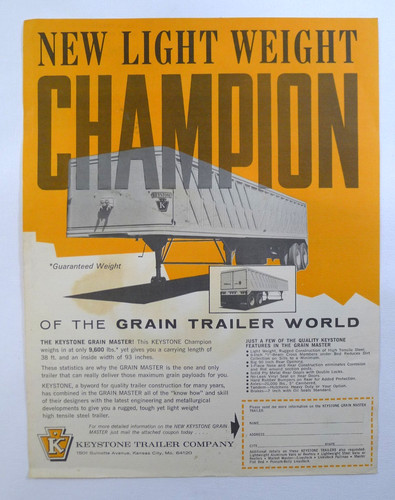 Rare original keystone trailer - rare,