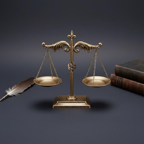 Decorative balance justice - decorative, of