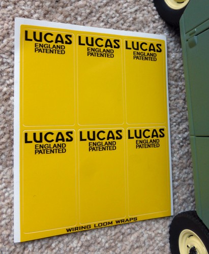 Lucas england patented wiring - lucas,