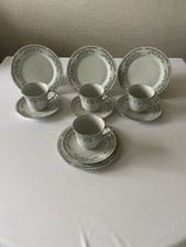 Vintage Tea set white rose