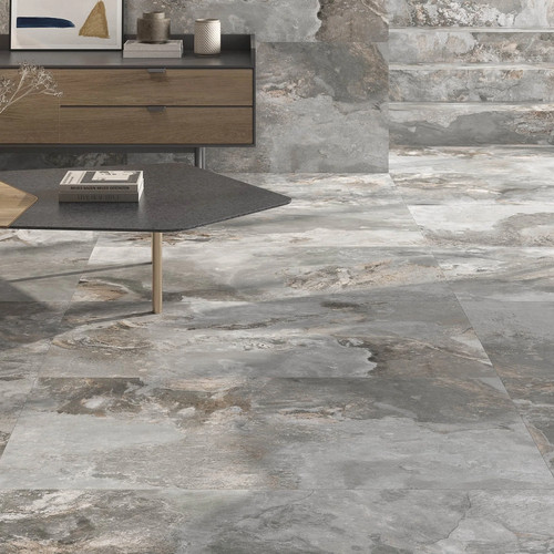 Rock slate ash - ash, square