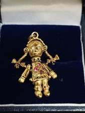 9ct Gold Charm Articulated Little Girl/Doll