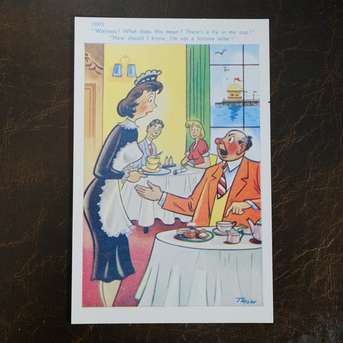 Vintage postcard comic - vintage,