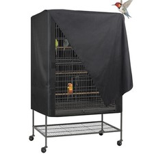 Large Bird Cage Cover Waterproof Parrot Cage Seed Catcher Breathable Washable