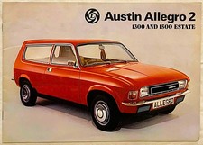 Austin Allegro 2 brochure 1977 - 1300 an 1500 estate #3169/E