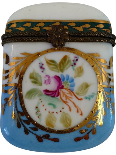 Vintage floral enamel trinket - vintage,