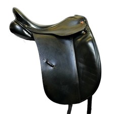 17.5" Medium-Wide Black Albion Ultima SL Dressage Saddle