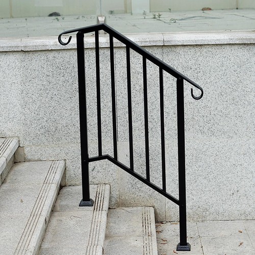 Outdoor black steel handrail - outdoor,