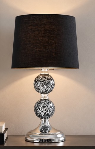 Mosaic bobbled table lamp - table,