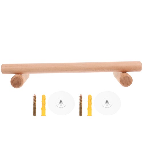 Wooden single towel bar - ,