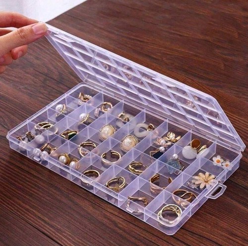 Grid clear plastic storage - 32,