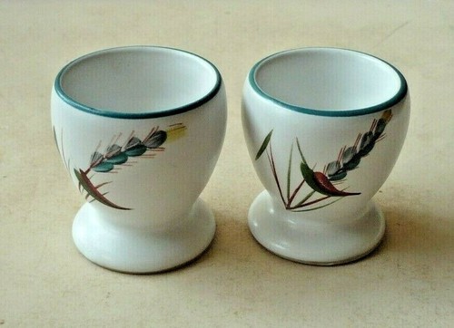Denby green wheat egg cups - green, 3
