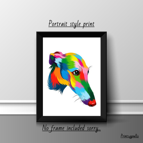 Greyhound dog pet - a4, picture