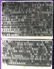 Letterpress Printing Adana 13pt UNIVERS ITALIC Capitals, Lowercase Figs & points