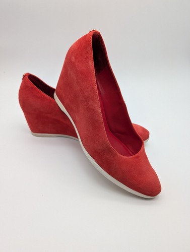 Hogl coral red suede - hogl, wedge
