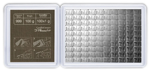 100 silver combibar - silver,