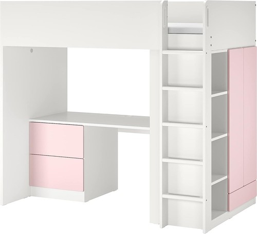 Loft bed with - bed, desk,
