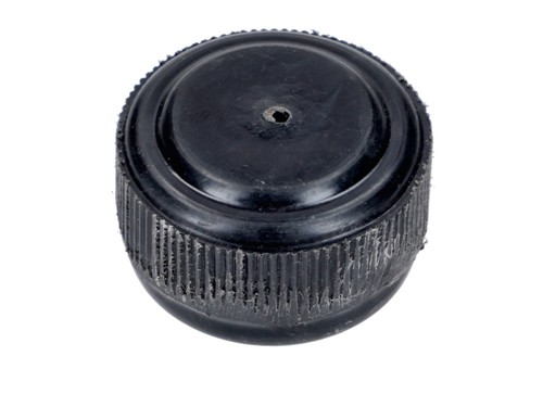 Tank cap with black plastic