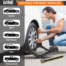 2 Ton Tonne Scissor Wind Up