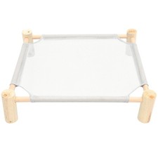  1 Set of Reptile Hammock Snake Lizard Sleeping Bed Netting Wooden Rack Hammock