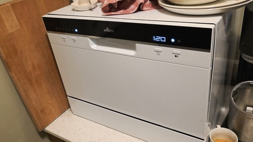 Tabletop dishwasher white 55cm - dishwasher,