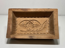 Antique Carved Wooden Butter