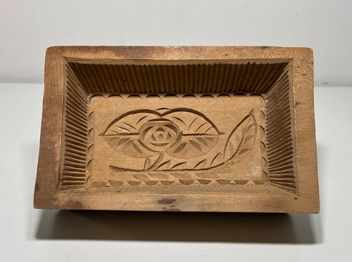Antique carved wooden - antique, butter