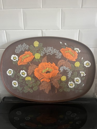 Michael floral serving - st, tray