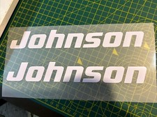 2X  Johnson outboard engine decal sticker  kit