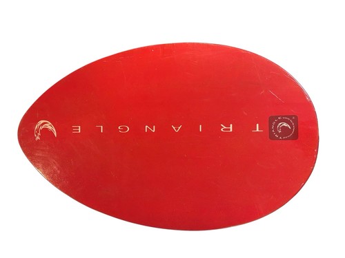 Triangle brand red oval wave - brand,